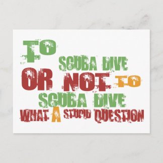 zum Tauchgang Postkarte