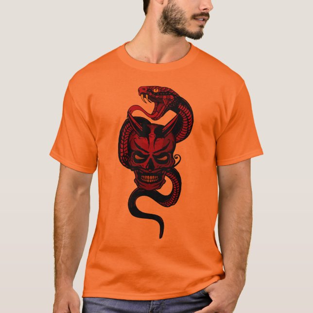 Zum Teufel_CRANE_LUCIFER_HIPSTER_DE_MORT_SCHLANGE T-Shirt (Vorderseite)