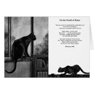 Zum Tod von Raku - Karte
