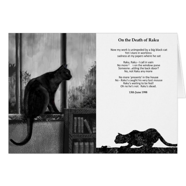 Zum Tod von Raku - Karte (Vorderseite (Horizontal))