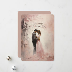 Zum Valentinstag Grüße an meine Frau Feiertagskarte