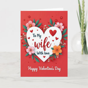 Zum Valentinstag Karte für meine Frau
