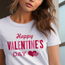 Zum Valentinstag Rot und Rosa Herzen Frauen