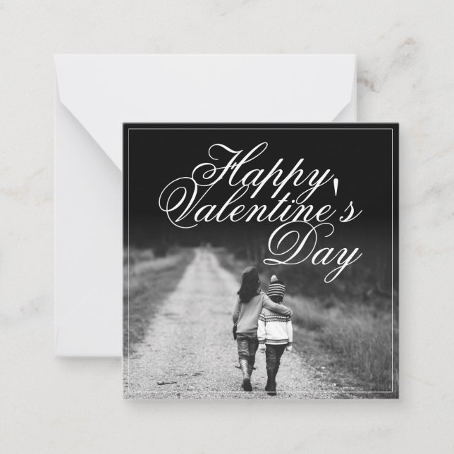 Zum Valentinstag - Seite an Seite Mitteilungskarte (Vorderseite)