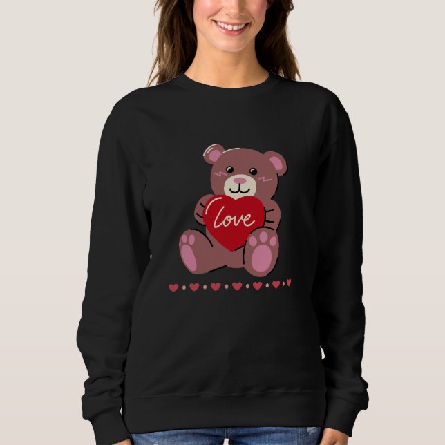 Zum Valentinstag Sweatshirt (Vorderseite)