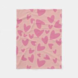 Zum Valentinstag Thema Fleecedecke
