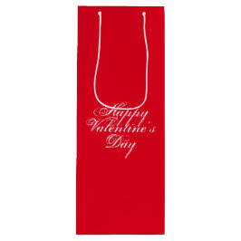 Zum Valentinstag, weiße Briefe, rotes Geschenk Geschenktüte Für Weinflaschen