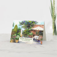 Zum Vater auf der Geburtstagsterrasse von Manor Ho