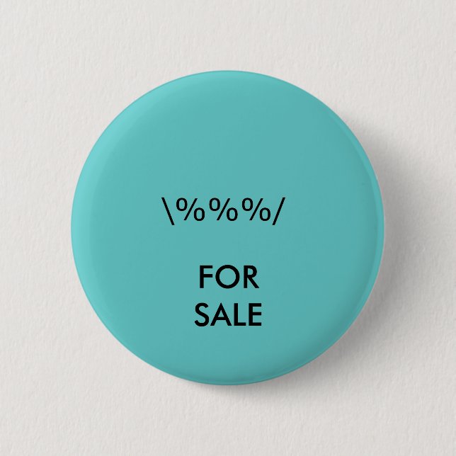 ZUM VERKAUF DER MUSEUM Zazzle-Schaltfläche Button (Vorderseite)