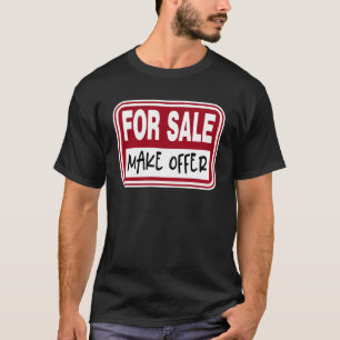 Zum Verkauf stellen Sie ein grafisches Angebot zur T-Shirt