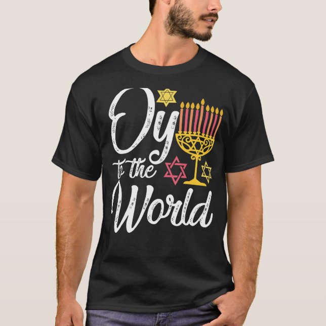 Zum Welthanukkah-Acht-Tag jüdischer Celebrat T-Shirt (Vorderseite)
