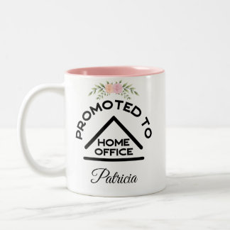 zum Zuhause Office mit Blume für Aquarellfarben be Zweifarbige Tasse