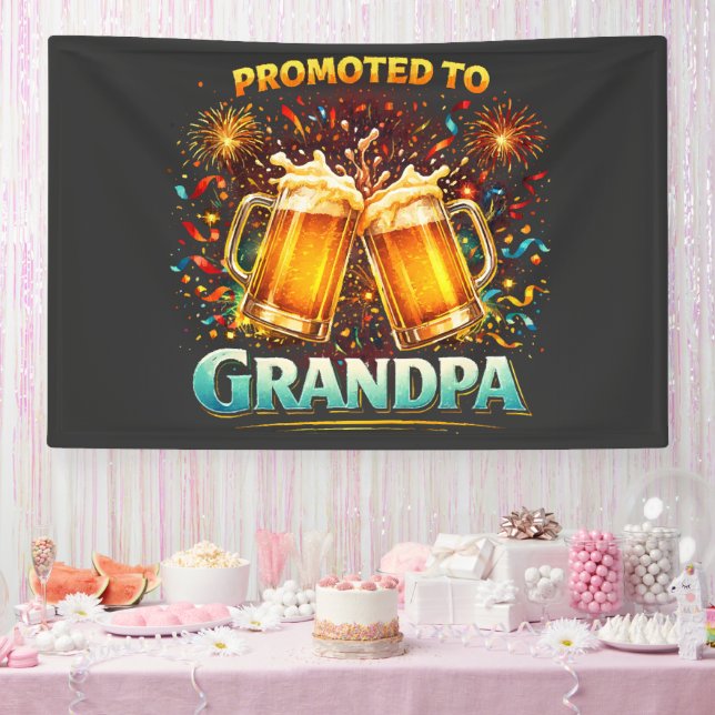 Zum zukünftigen Opa befördert Banner (Party)