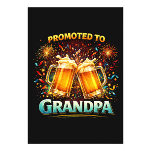 Zum zukünftigen Opa befördert Fotodruck