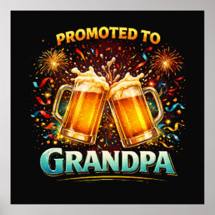 Zum zukünftigen Opa befördert Poster