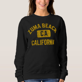 Zuma Beach Ca California Gym Style gestörter Ambe Sweatshirt