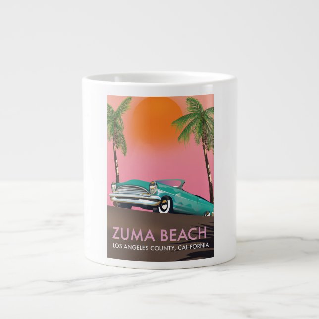 Zuma Beach Los Angeles Landkreis Kalifornien Jumbo-Tasse (Vorderseite)
