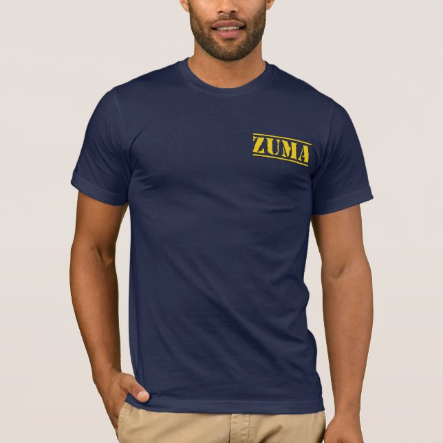 ZUMA-STRAND-Schablone T-Shirt (Vorderseite)