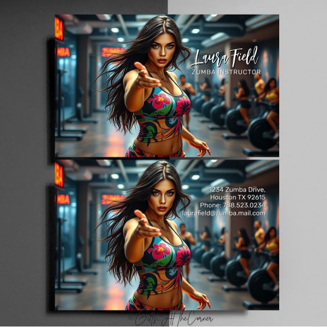 Zumba Instructor / Personal Trainer Visitenkarte (Von Creator hochgeladen)