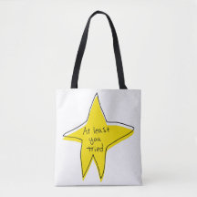 Zumindest hast du versucht - gelber Stern