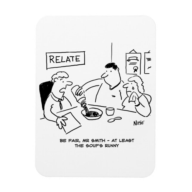 Zumindest ist die Suppe noch nicht fertig Magnet (Vertikal)