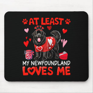 Zumindest liebt mein Neufundländer mich am Valenti Mousepad