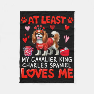 Zumindest liebt mich der Cavalier King Charles Spa Fleecedecke