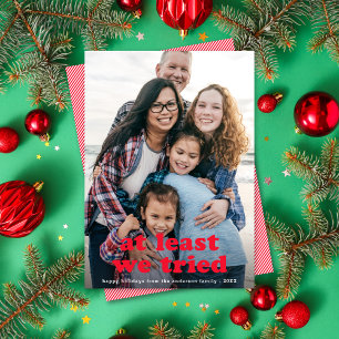 Zumindest lustig versuchten wir Weihnachten ein Fo