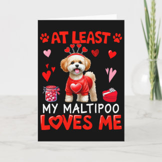 Zumindest mein Maltipoo, der mich liebt, Valentins Karte