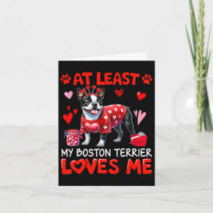 Zumindest meine Boston-Terrier, die mich Valentins Karte