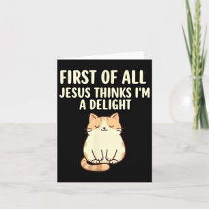 Zunächst denkt Jesus, ich bin ein Entzückendes Des Karte