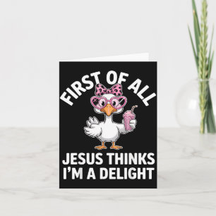 Zunächst denkt Jesus, ich bin ein Entzückendes Des Karte