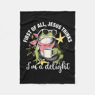 Zunächst denkt Jesus, ich bin ein Vergnügen Flog F Fleecedecke