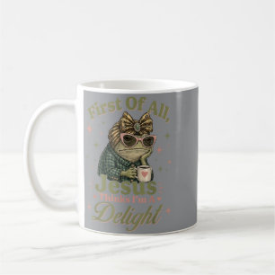 Zunächst denkt Jesus, ich bin ein Vergnügen Frosch Kaffeetasse
