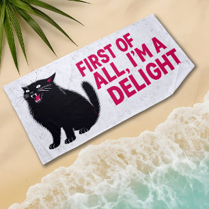 Zunächst einmal bin ich eine entzückende brüllende strandtuch