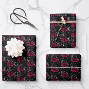 Zunächst einmal bin ich eine Freude brüllende schw Geschenkpapier Set