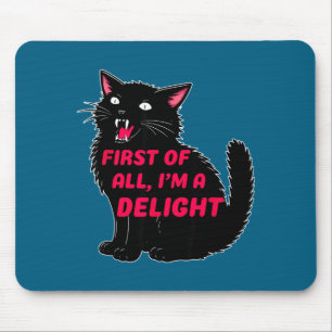 Zunächst einmal bin ich eine Freude Brüllende schw Mousepad