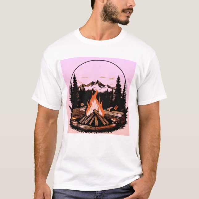 Zünden Sie den Stil: Feuer Inspiriert Mode T-Shirt (Vorderseite)