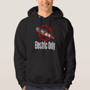 Zündkerze Durchgestrichen Elektrofahrzeuge Hoodie
