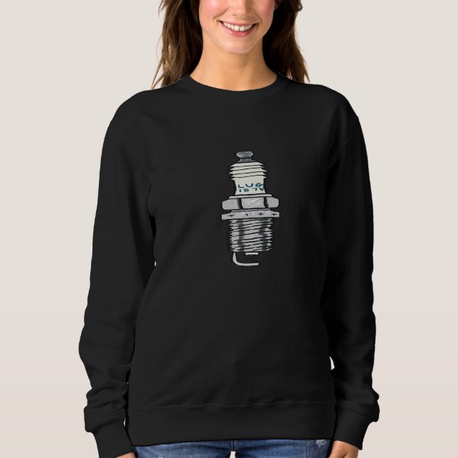 Zündkerzenmechaniker Sweatshirt (Vorderseite)