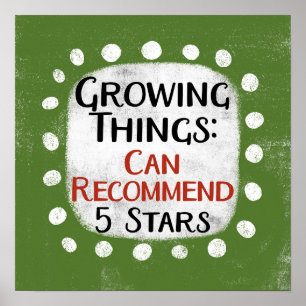 Zunehmende Dinge Gärtnern Review Poster Wall Art