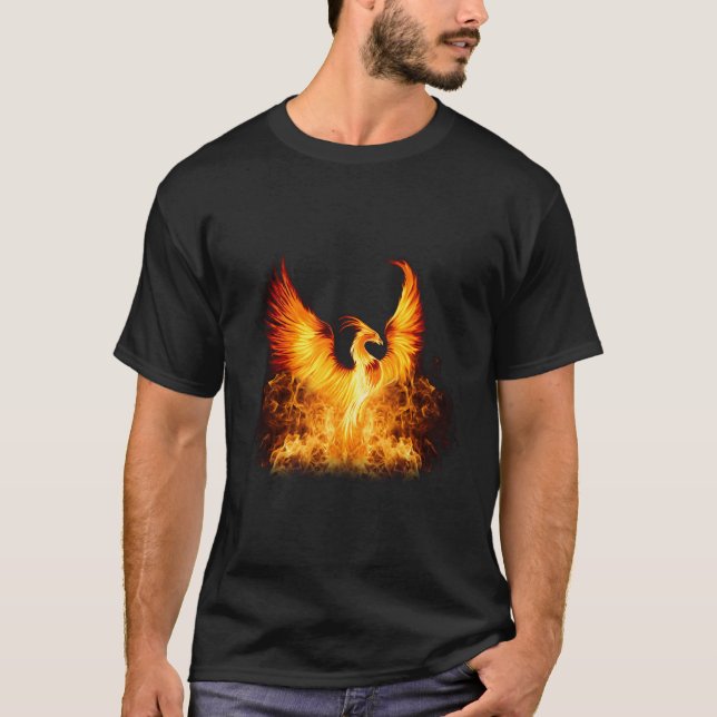 Zunehmende Phoenix Feuer Fenix Inspiration Motivat T-Shirt (Vorderseite)
