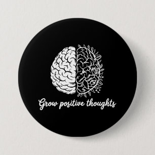 Zunehmende positive Gedanken - Inspiration Button