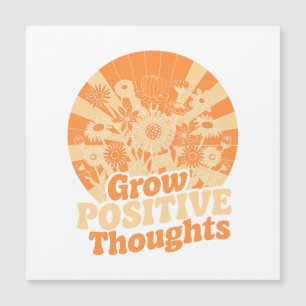 Zunehmende positive Gedanken - Inspirationsblume ( Magnetkarte
