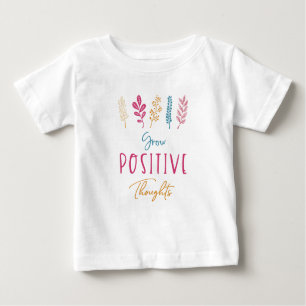 Zunehmende positive Gedanken, inspirierendes Zitat Baby T-shirt
