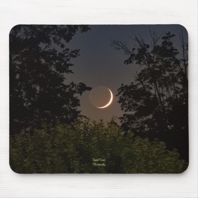 Zunehmender Halbmond untergeht Mousepad (Vorne)