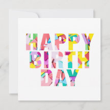 ZUNEHMENDES BILD-Happy Birthday Card