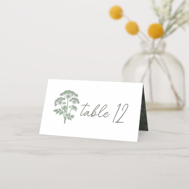 ZUNEIGUNG | Hochzeitstisch-Platzkarte Platzkarte (Rückseite)
