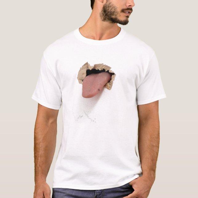 Zunge-Aktion T-Shirt (Vorderseite)