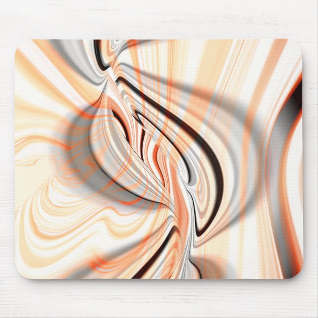 'Zunge' in glatter Farbstruktur mit Kurvendesign Mousepad (Vorne)